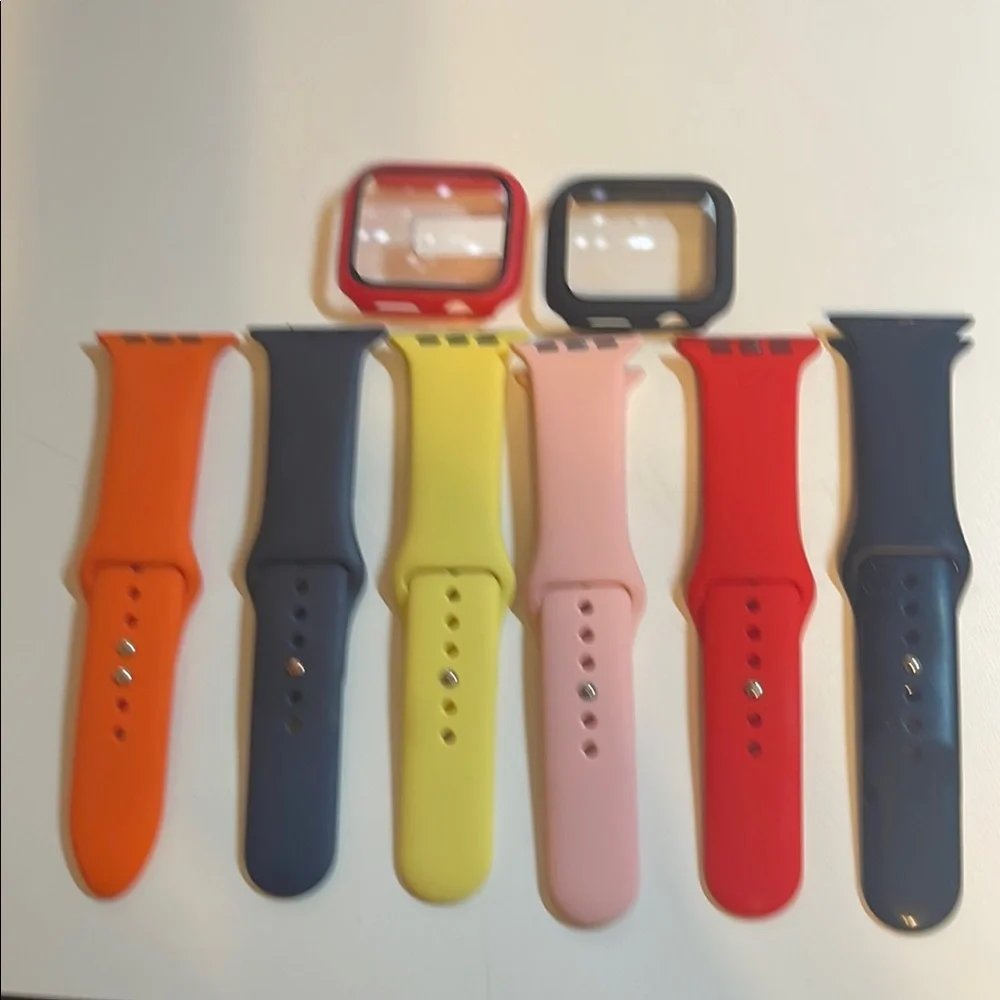 Colorful Silicone Watch Bands Set